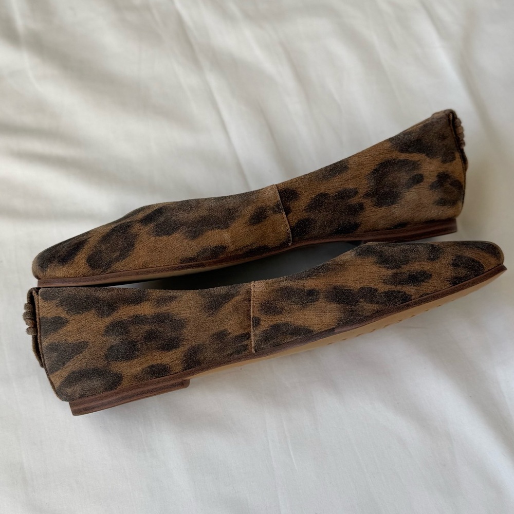 Zodiac Leopard Print Neutral Ballet Flats Size 8.5 – Chic Everyday Slip-On - Picture 3 of 9
